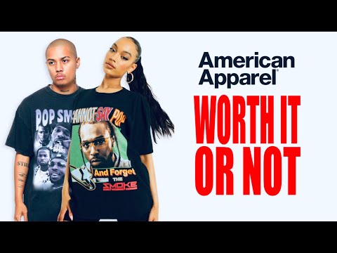 Crítica da American Apparel A melhor camiseta em branco para streetwear