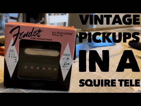 Fender 64' Tele Pickups In Squire Telecaster
