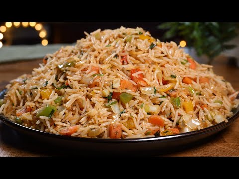 غير طريقتك لطبخ الأرز 😎 هذه الوصفة تجعل طعم ألرز أفضل مما تتخيل! Amazing Basmati Rice Stir-Fry
