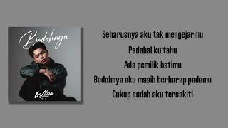 Download lagu William Wijaya - Bodohnya | Lirik Lagu mp3