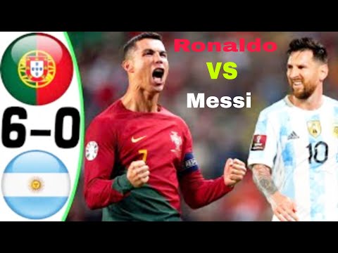 Portugal vs Argentina 6-0 Head to head #cristianoronaldo #messi #mbappe #neymar