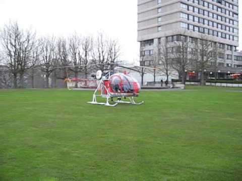 Lama helicopter start up & take off