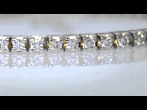 2 1/2CT Round Brilliant Diamond Gold Tennis Bracelet $995