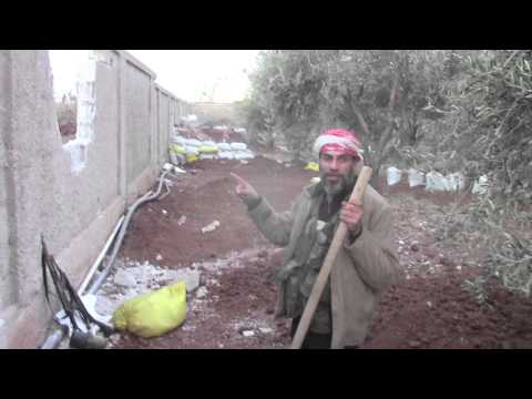 عملية حفر خنق من قبل كتيبة صياد الأسود على احدى الجبهات في ريف درعا