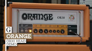 Video thumbnail for Orange OR30 Amp Head Demo by Guitarist