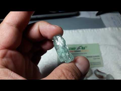 Aquamarine Rough Facet Grade from Zambia (SOLD)