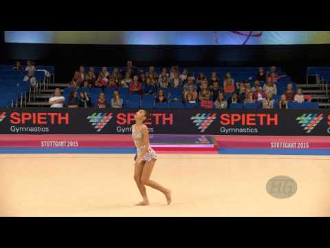 Katherine UCHIDA (CAN) 2015 Rhythmic Worlds Stuttgart - Qualifications Ribbon