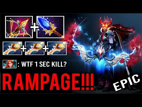 CRAZY Ballista 3x Divine Rapier Drow Ranger RAMPAGE Max Damage Build Melt Enemy Epic Game WTF Dota 2
