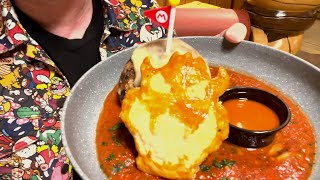 We Try Bowser's NEW Meatball Challenge @ Super Nintendo World's Toadstool Cafe! (Taste Test)