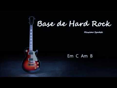 BASE DE HARD ROCK  EN E PARA IMPROVISAR CON LA GUITARRA