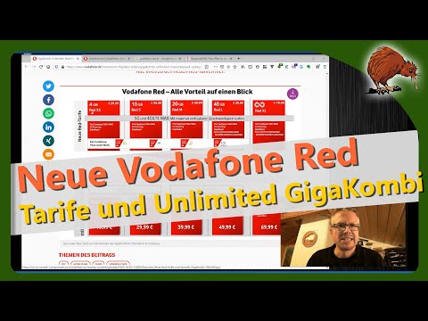 Neue Vodafone Red Tarife und Unlimited GigaKombi