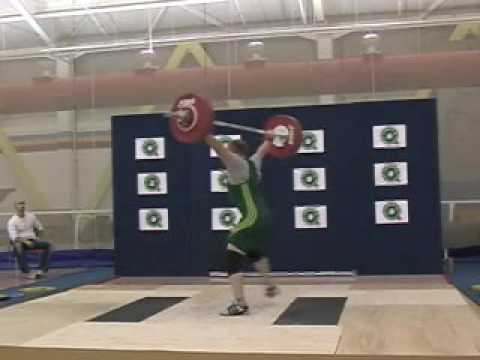 140 kg (308 lb) Spinning Snatch.
