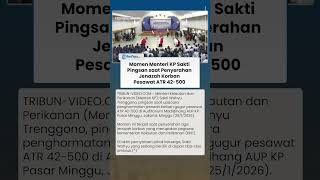 Momen Menteri KP Sakti Pingsan saat Penyerahan Jenazah Korban Pesawat ATR 42-500