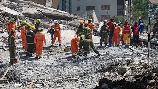 Kenia, colapsa un edificio de varias plantas en Nairobi, número indeterminado de personas atrapadas