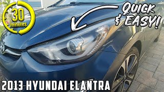 30 Minute minute Headlight Restoration! | 2013 Hyundai Elantra