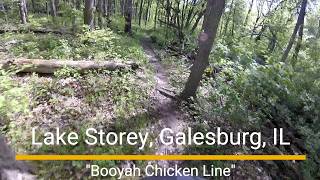 The "Booyah Chicken Line" trail shoots off of "Booyah" for a bit on the long downhill section.