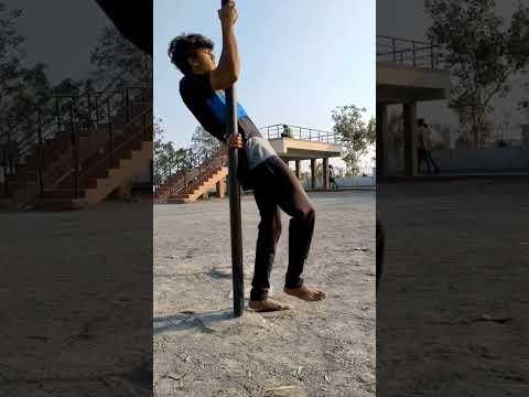easy human flag pose😉( just try it)👍