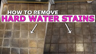 SHOWER CLEANING MAKEOVER - removing limescale from shower glass door and grout & tiles🧽