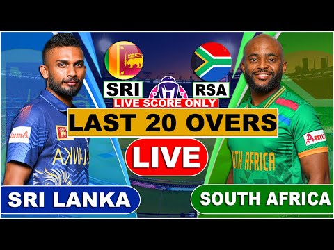 South Africa vs  Sri Lanka 4th Match Live Score ONLY | World Cup | SA vs SL Last 20- Overs