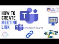 How to Create Meeting Link in Microsoft Teams | 2023 |