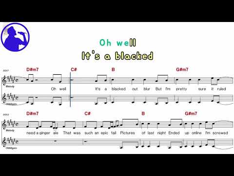 Katy Perry - Last friday night  karaoke version sheet music for players,chorus added(Ye karaoke)