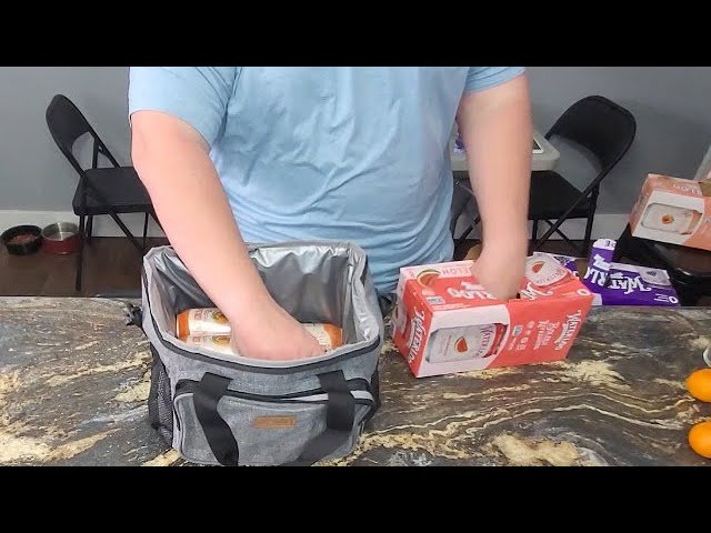 Vídeo relacionado con Nanxson 9L/15L/29L Bolsa de almuerzo aislante grande para mujeres Adulto Caja de almuerzo de picnic reutilizable a prueba de fugas Freezable Cooler Tote Bag (15L,A-Rayas Amarillas)