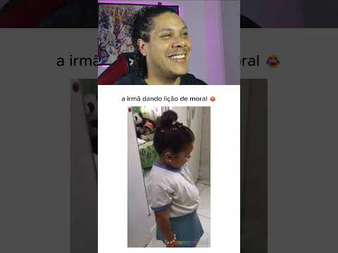 a irmãzinha deu a melhor lição de moral do dia 😂 #shorts