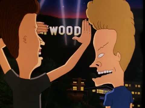 1996 trailer still for Beavis and Butt-Head Do America with title card and MTV/Paramount branding