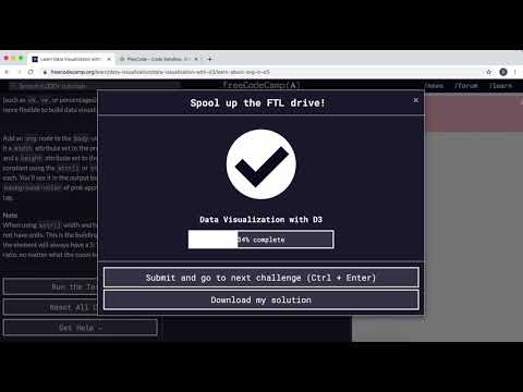 10 - Learn About SVG in D3 - Data Visualization with D3 - freeCodeCamp Tutorial