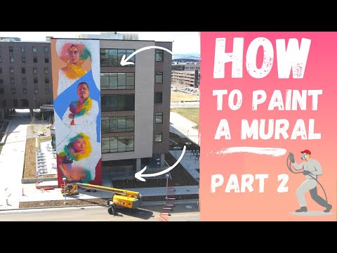 How to paint a Large mural - Explanation with Facts and Figures (Part 2)
