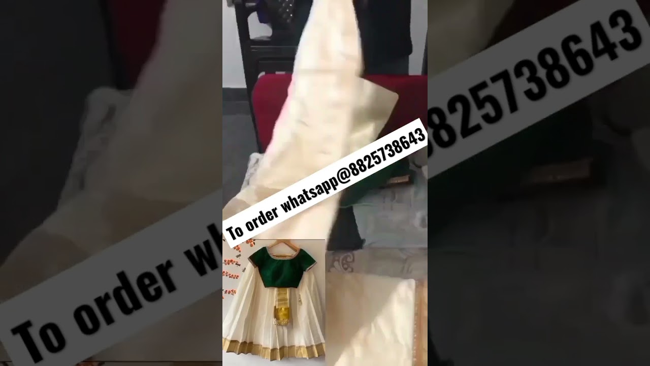 Watch video 😍🥰Kerala Half Saree Set/To order whatsapp@8825738643/Cod available with free shipping and returns😍🥰 Now 😍🥰Kerala Half Saree Set/To order whatsapp@8825738643/Cod available with free shipping and returns😍🥰