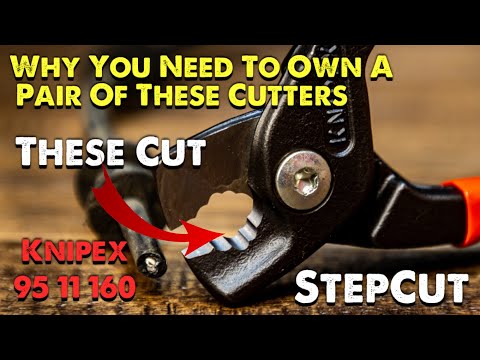 KNIPEX kombinuotos replės chromuotos 180 mm video