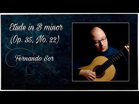 Etude in B Minor op.35 no.22 Segovia Study 5 Classical guitarist Daniel Girdner