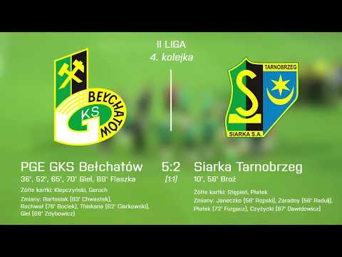 PGE GKS Bełchatów - Siarka Tarnobrzeg (5:2): zobacz skrót