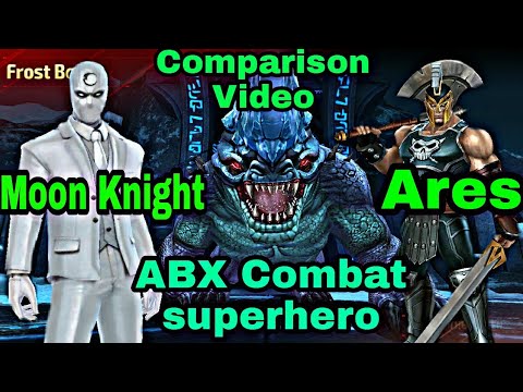 Abx Combat Super hero| Ares VS Moon Knight Comparison - Marvel Future Fight