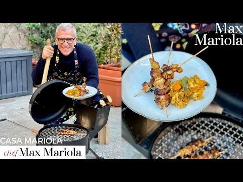 SPIEDINI DI POLLO con CONTORNO DI PATATE e verdure invernali - Ricetta di Chef Max Mariola