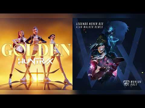 Golden Legends Never Die (mashup) - HUNTRIX + League of Legends, Alan Walker, Against the Current