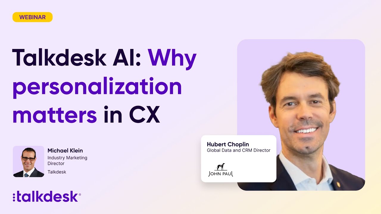 Talkdesk AI: Why personalization matters in CX