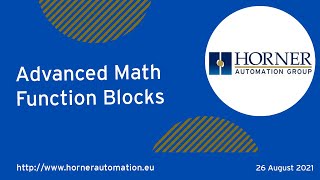 Advanced Math Function Blocks