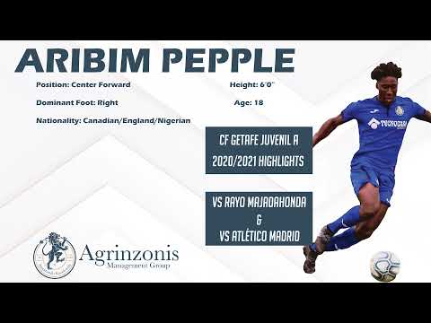 Aribim Pepple - Highlights - CF Getafe Juvenil A (2020/21)