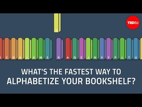 What's the fastest way to alphabetize your bookshelf