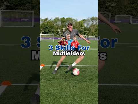 3 Skills For Midfielders #soccerskills #midfielder #footballtraining #soccerdrills #football