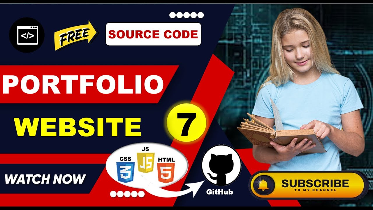 Personal Portfolio Template Using HTML CSS & JS Free Source Code | Link in the Description| by #nwe