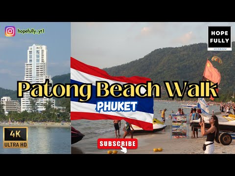 Phuket Beach Walk 🏖️🚶🏾‍♂️Patong Beach 4K 🇹🇭| Experience the Real Thailand #travel #phuket #couple