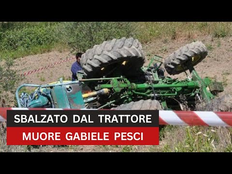 Gabriele Pesci intrappolato sotto la fresa del trattore, l’uomo è morto per un incidente sul lavoro!