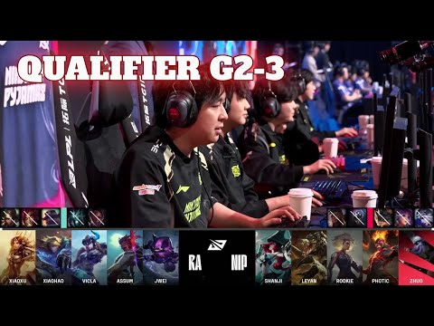 NIP vs RA - Game 3 | Qualification for S14 LPL Summer Playoffs 2024 | Ninjas in Pyjamas vs Rare Atom