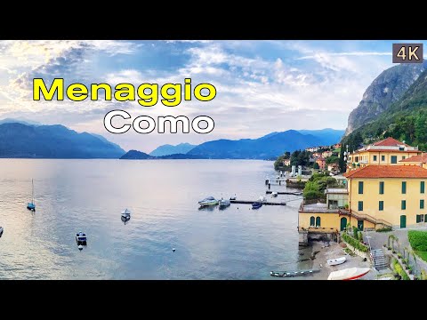 Menaggio, Como Lake Italy 🇮🇹 | A Scenic Summer Walk (4K )
