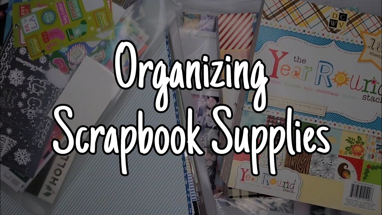 Organizing My Seasonal Scrapbook Papers and Planner Stickers