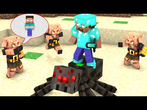 Monster School : Herobrine Pro vs Giant Spider - Minecraft Animation