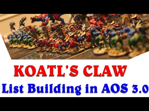 List Building for Koatl's Claw - Make Saurus Great Again!!